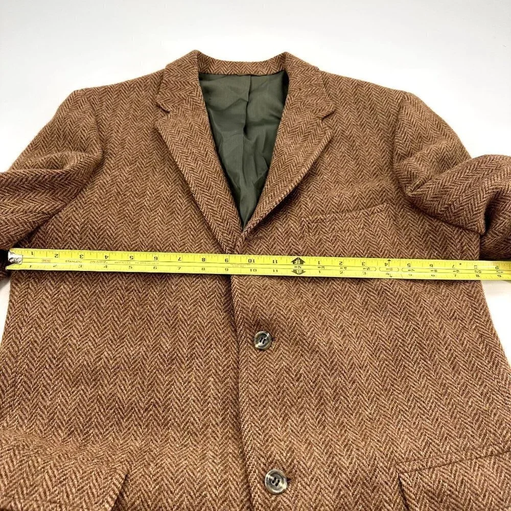 Vintage Harris Tweed Pure Scottish Wool  Blazer Dall's LTD. Schenectady, NY - Picture 10 of 16
